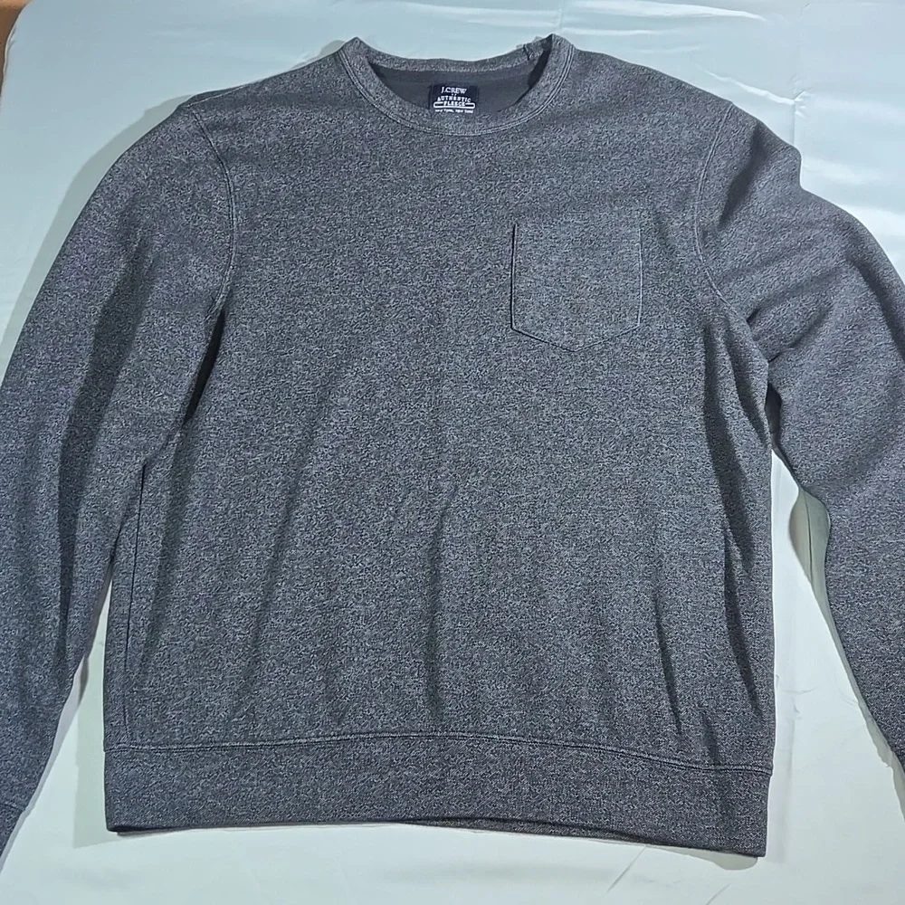 J. Crew Authentic Fleece Men's  Crewneck Sweater With Pocket Size Medium